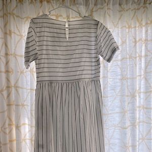 Gray Pin-Stripe Dress